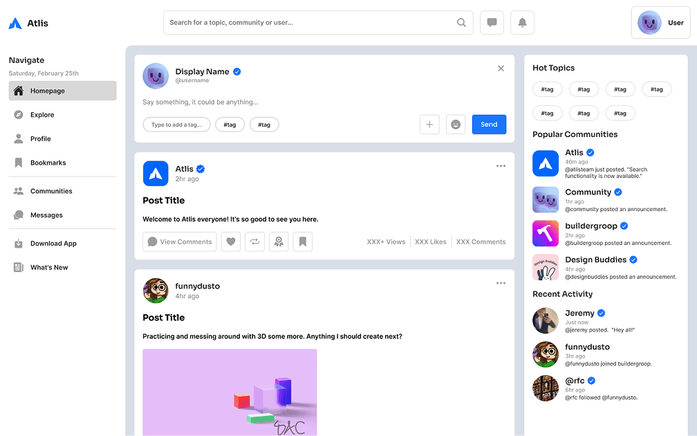 Screenshot of Atlis - A platform for companies and users to actually connect project